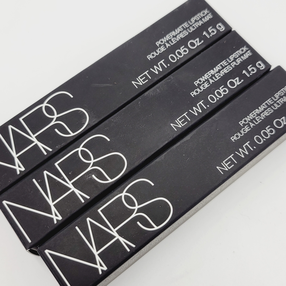 Ⓜ️Warm Leatherette NARS Powermatte Lipstick Rich Berry Pink Brand New in Box - Picture 6 of 7